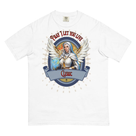 EYNA Emporium - "Pray I Let You Live" Cleric Heavyweight T-Shirt