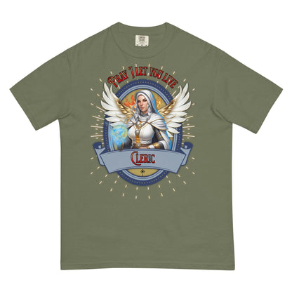 EYNA Emporium - "Pray I Let You Live" Cleric Heavyweight T-Shirt