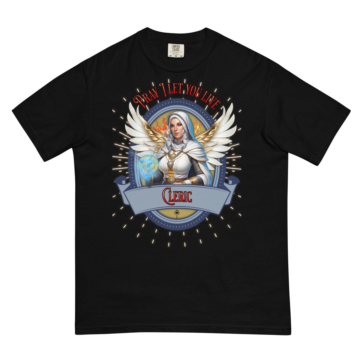 EYNA Emporium - "Pray I Let You Live" Cleric Heavyweight T-Shirt