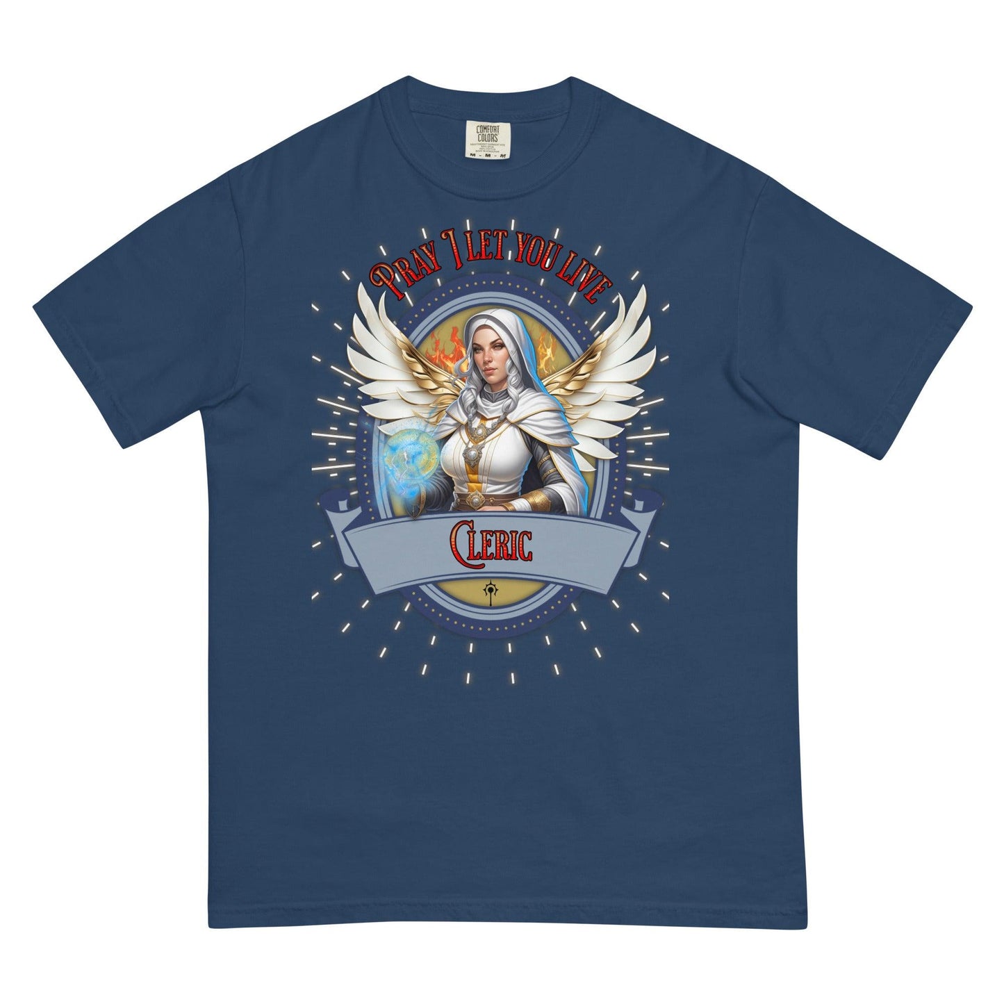 EYNA Emporium - "Pray I Let You Live" Cleric Heavyweight T-Shirt