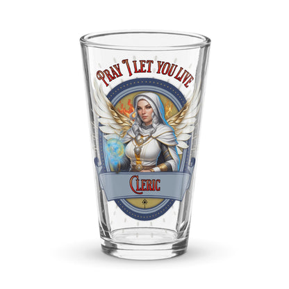 EYNA Emporium - "Pray I Let You Live" Shaker Pint Glass - Cleric