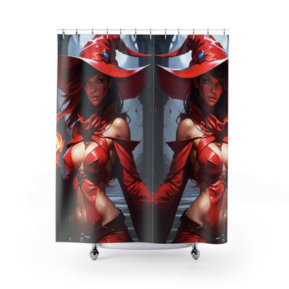 EYNA Emporium - "Red Witches" Shower Curtains