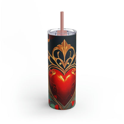 EYNA Emporium - "Regal Heart" Maars Maker Skinny Matte Tumbler, 20oz