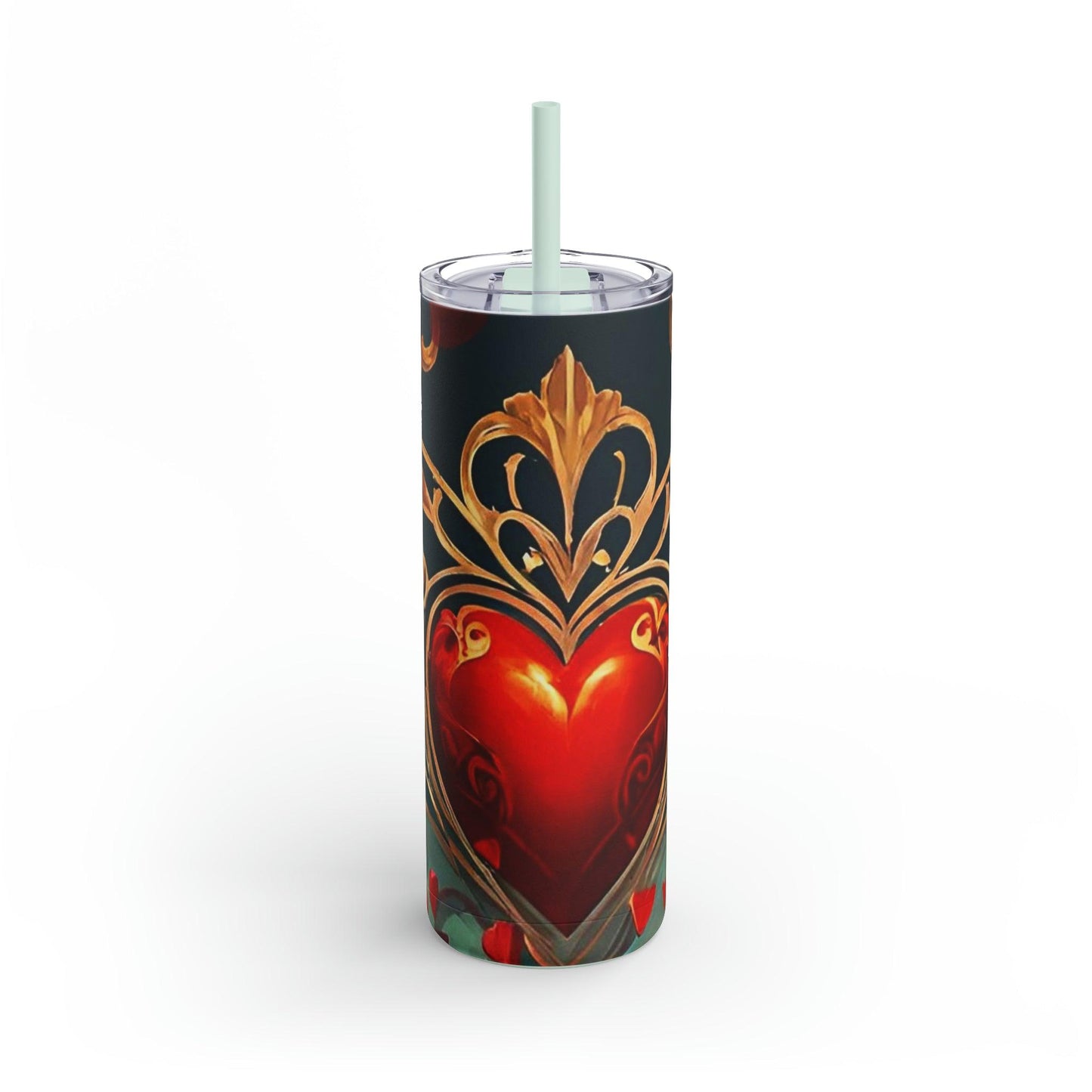 EYNA Emporium - "Regal Heart" Maars Maker Skinny Matte Tumbler, 20oz