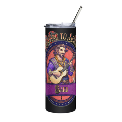 EYNA Emporium - "Rolling to Seduce" Male Bard Stainless Steel Tumbler