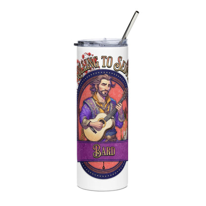 EYNA Emporium - "Rolling to Seduce" Male Bard Stainless Steel Tumbler