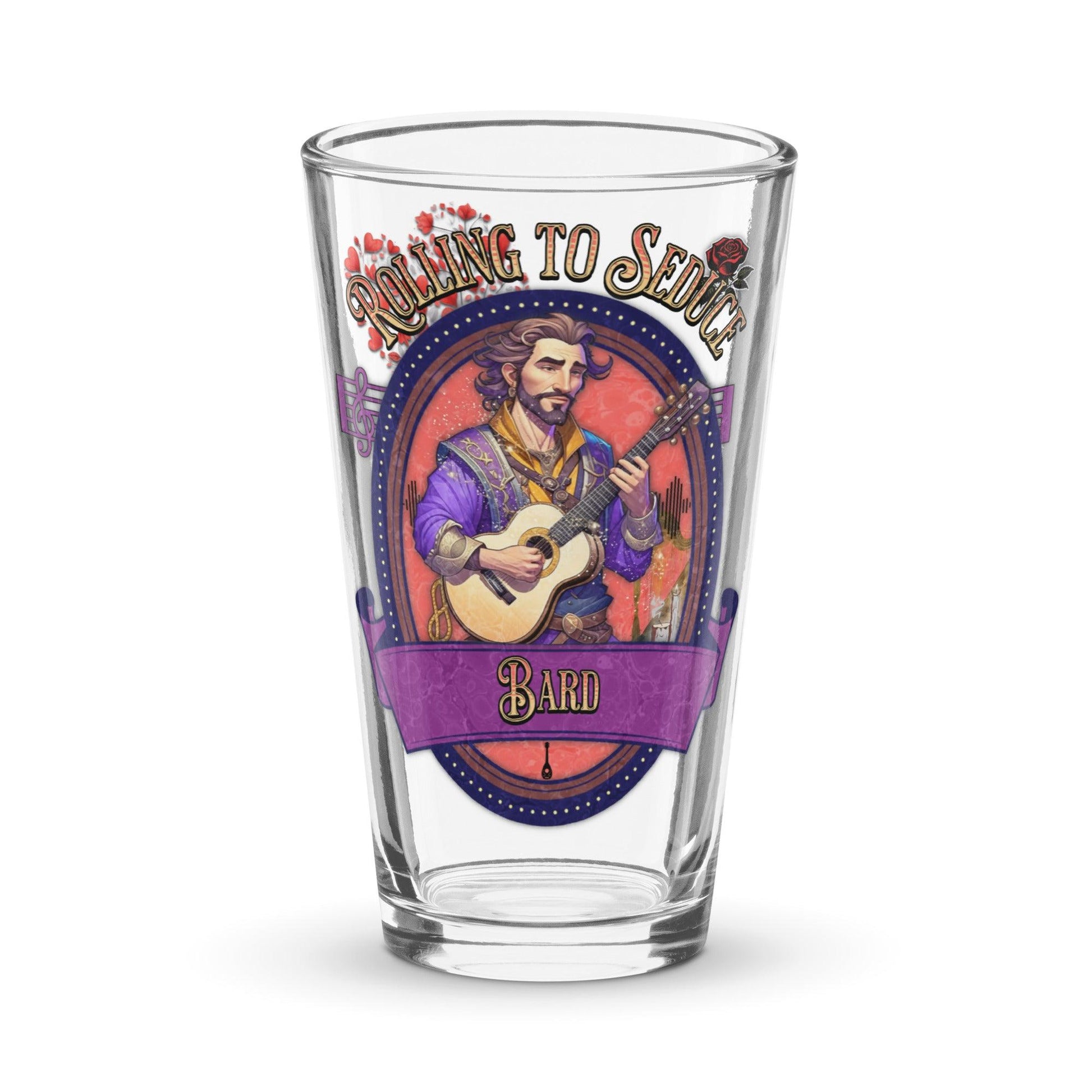 EYNA Emporium - "Rolling to Seduce" Shaker Pint Glass - Male Bard