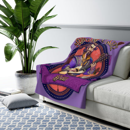 EYNA Emporium - "Rolling to Seduce" Sherpa Fleece Blanket - Male Bard