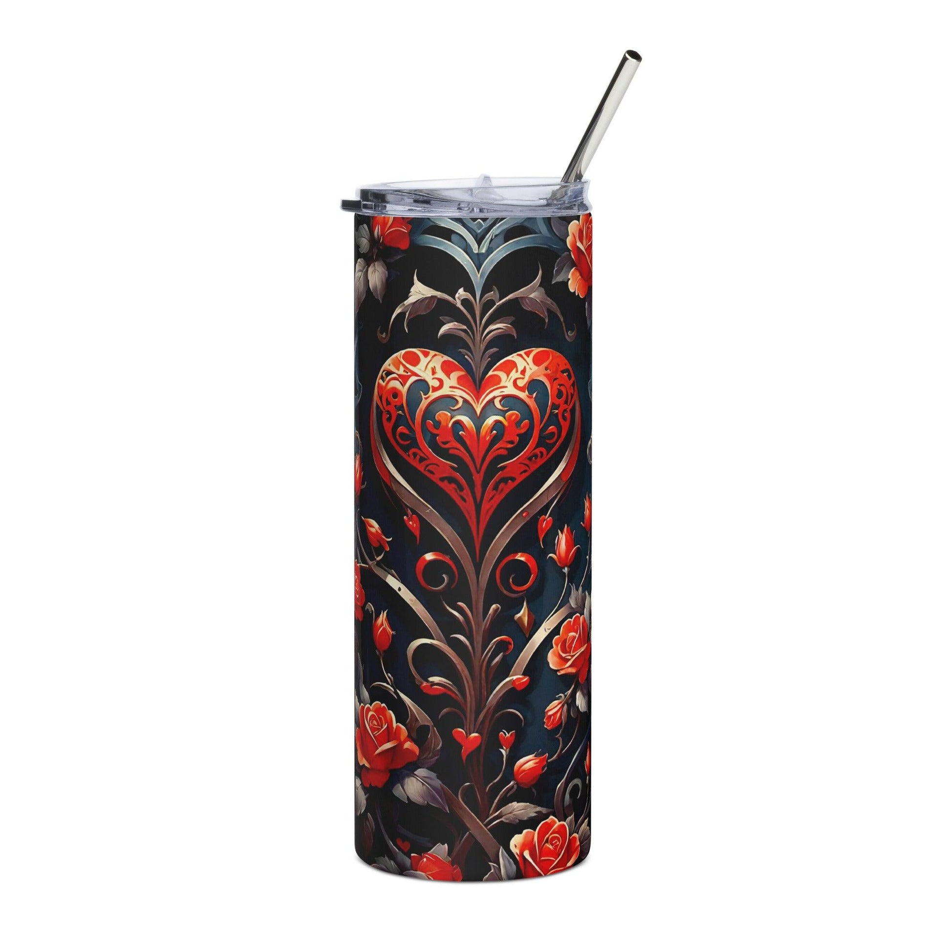 EYNA Emporium - "Royal Heart" Stainless Steel Tumbler