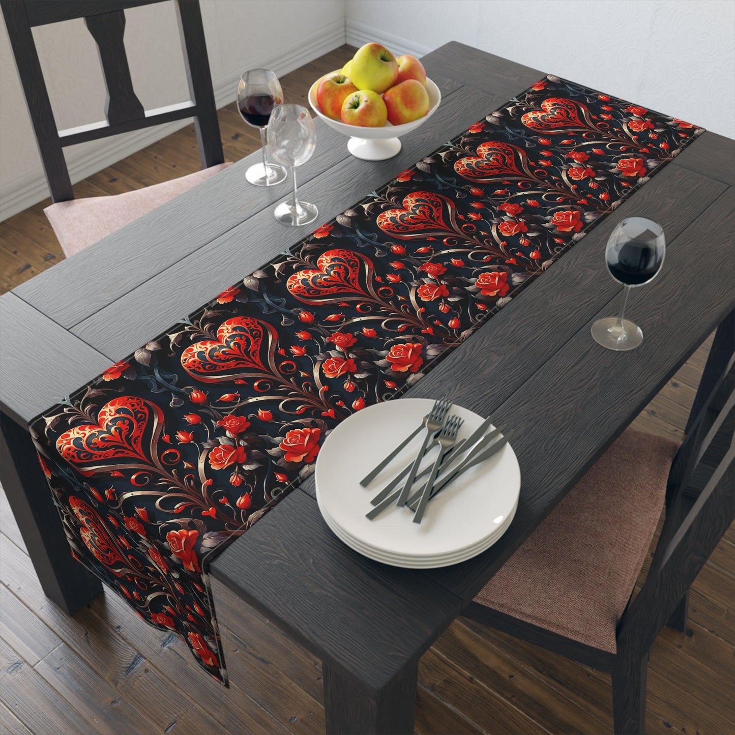 EYNA Emporium - "Royal Heart" Table Runner