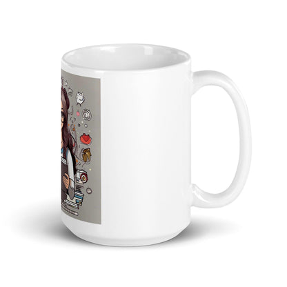 EYNA Emporium - "S.T.E.M. Glam" White Glossy Mug