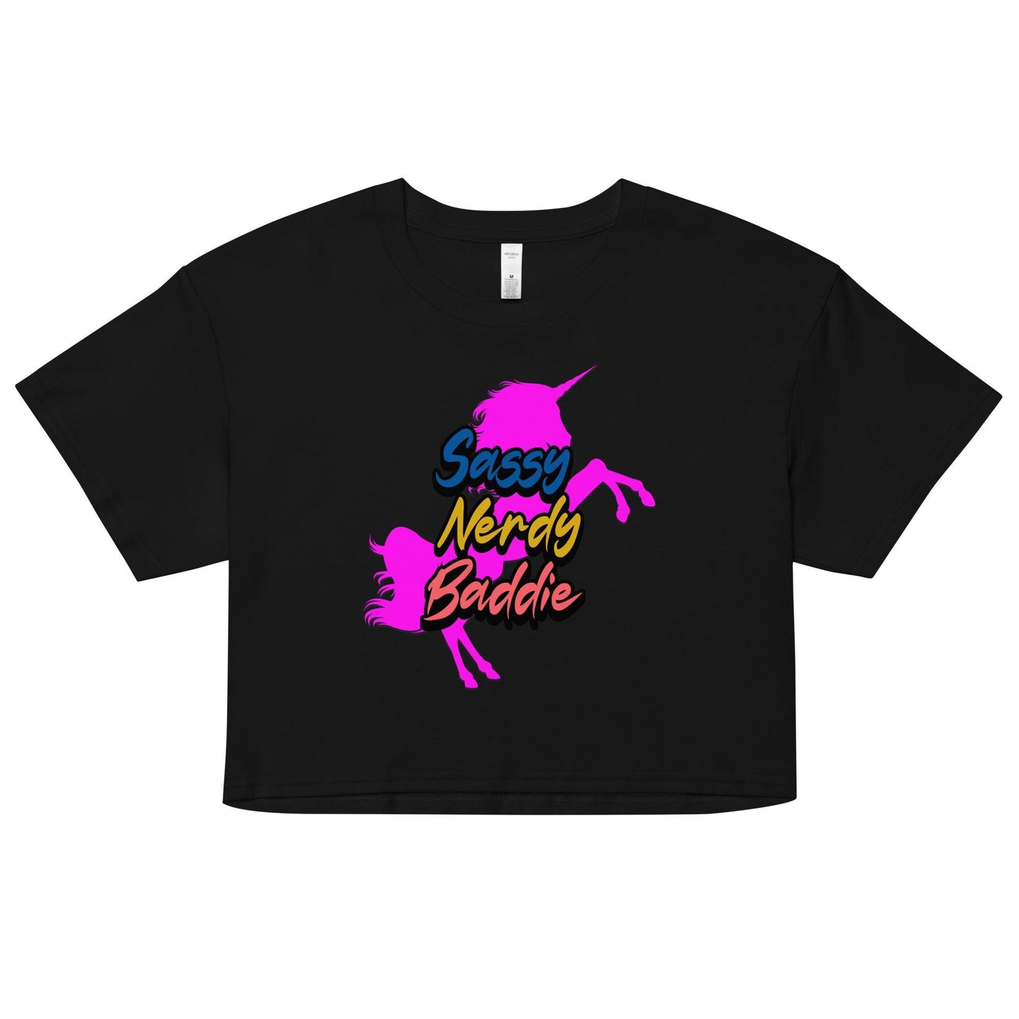 EYNA Emporium - "Sassy, Nerdy Baddie" Women’s Crop Top