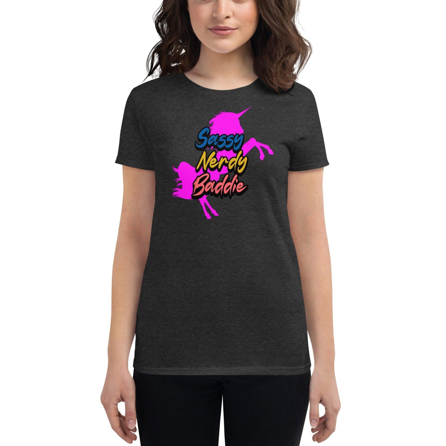 EYNA Emporium - "Sassy, Nerdy, Baddie" Women's Short Sleeve T-Shirt