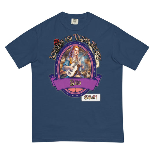 EYNA Emporium - "Seduction and Vicious Mockery" Bard Unisex Heavyweight T-Shirt