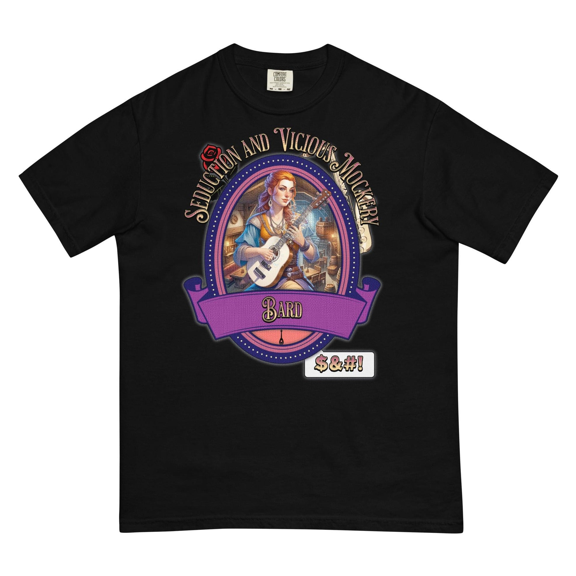 EYNA Emporium - "Seduction and Vicious Mockery" Bard Unisex Heavyweight T-Shirt