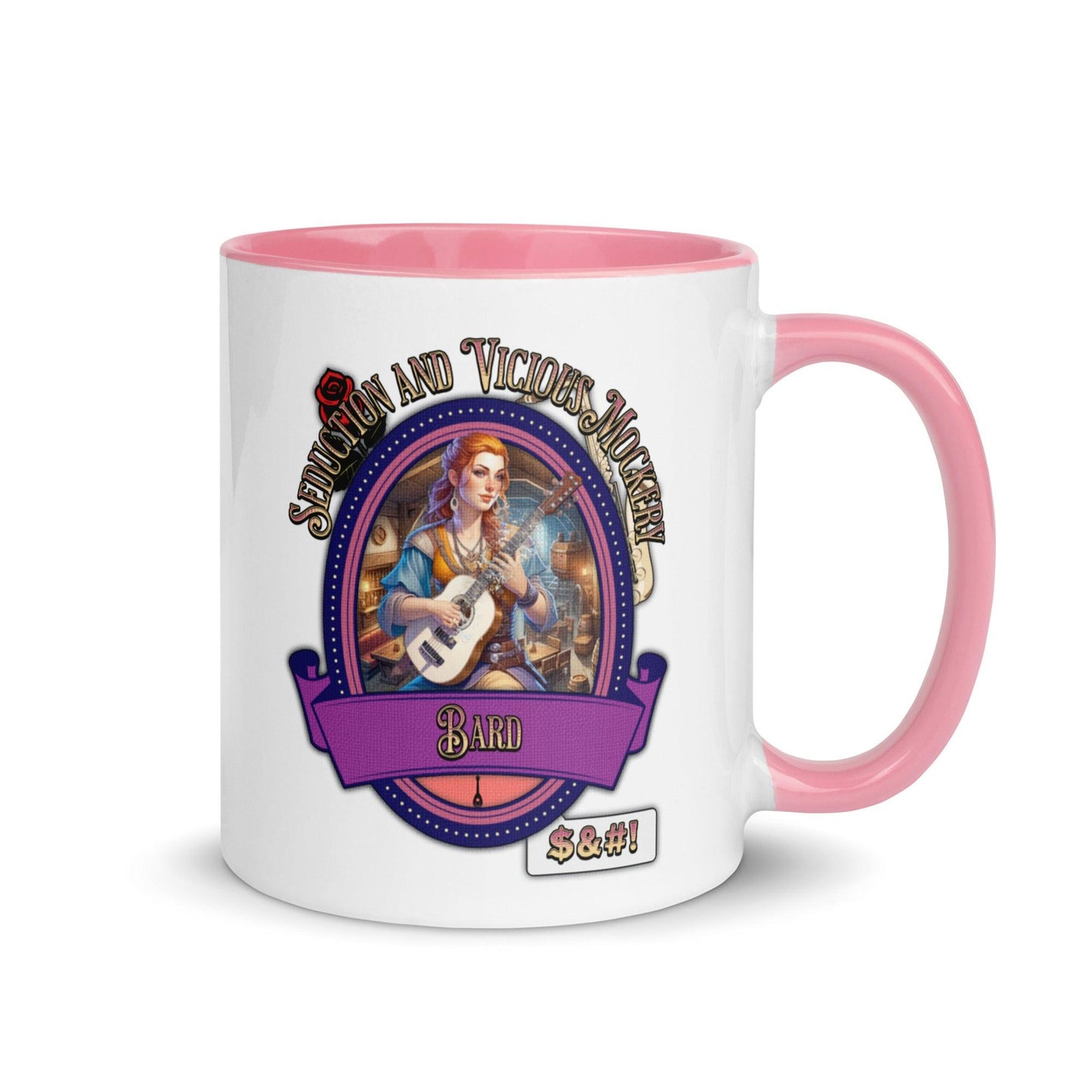 EYNA Emporium - "Seduction and Vicious Mockery" Female Bard Two-Toned Color Mug