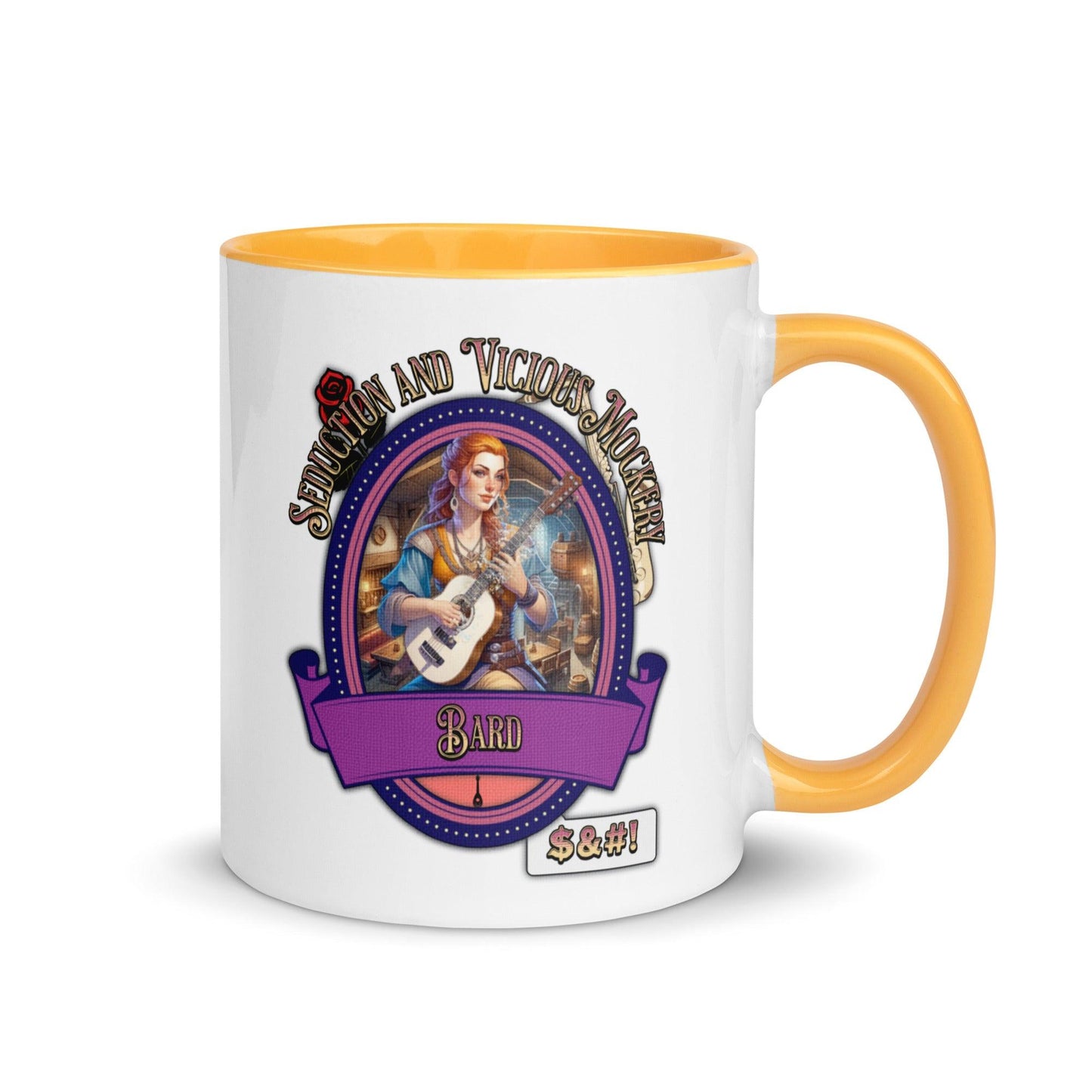 EYNA Emporium - "Seduction and Vicious Mockery" Female Bard Two-Toned Color Mug