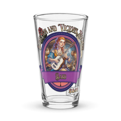 EYNA Emporium - "Seduction and Vicious Mockery" Shaker Pint Glass - Female Bard