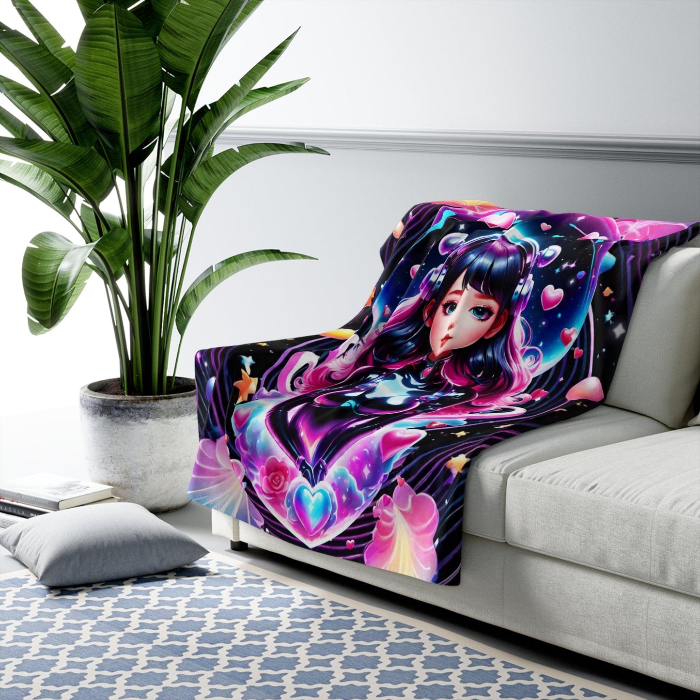 EYNA Emporium - "Seeker of the Stars" Sherpa Fleece Blanket