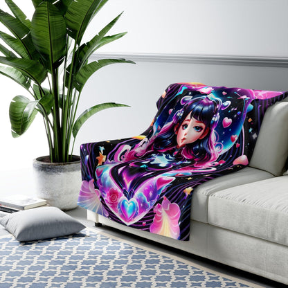 EYNA Emporium - "Seeker of the Stars" Sherpa Fleece Blanket