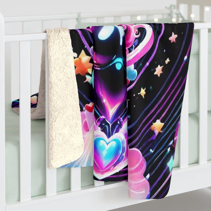 EYNA Emporium - "Seeker of the Stars" Sherpa Fleece Blanket