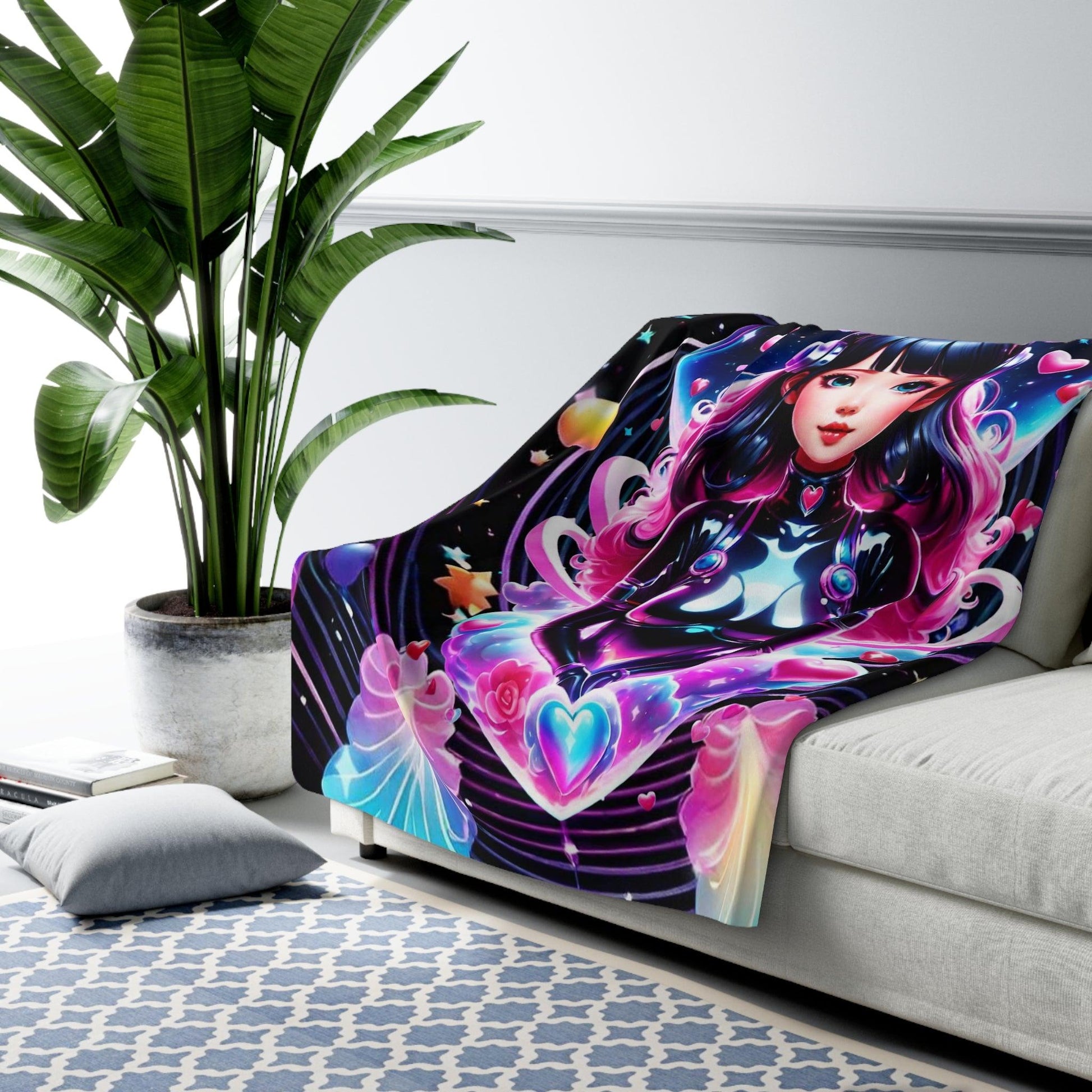 EYNA Emporium - "Seeker of the Stars" Sherpa Fleece Blanket