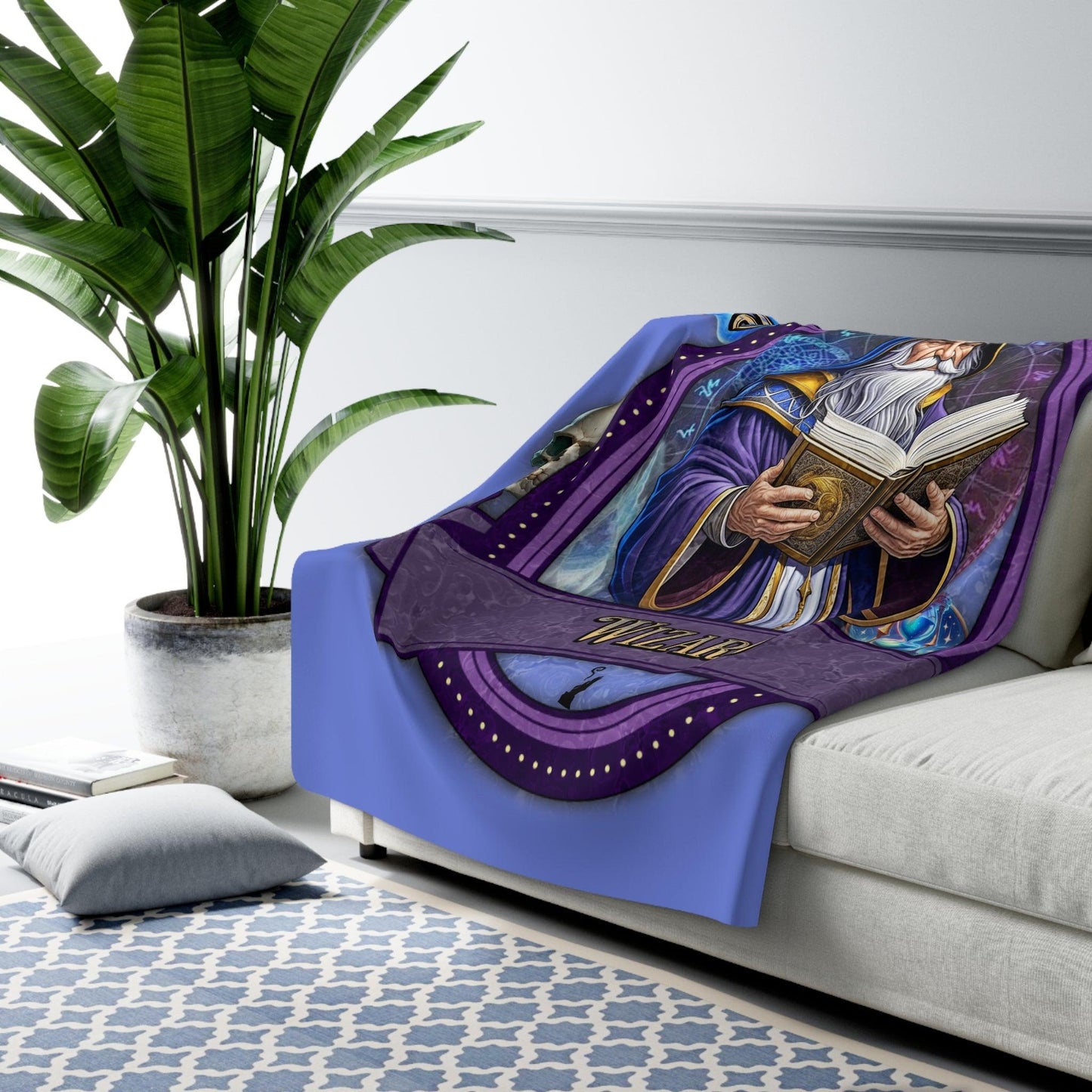 EYNA Emporium - "Stubbed My Toe and Died" Sherpa Fleece Blanket - Wizard