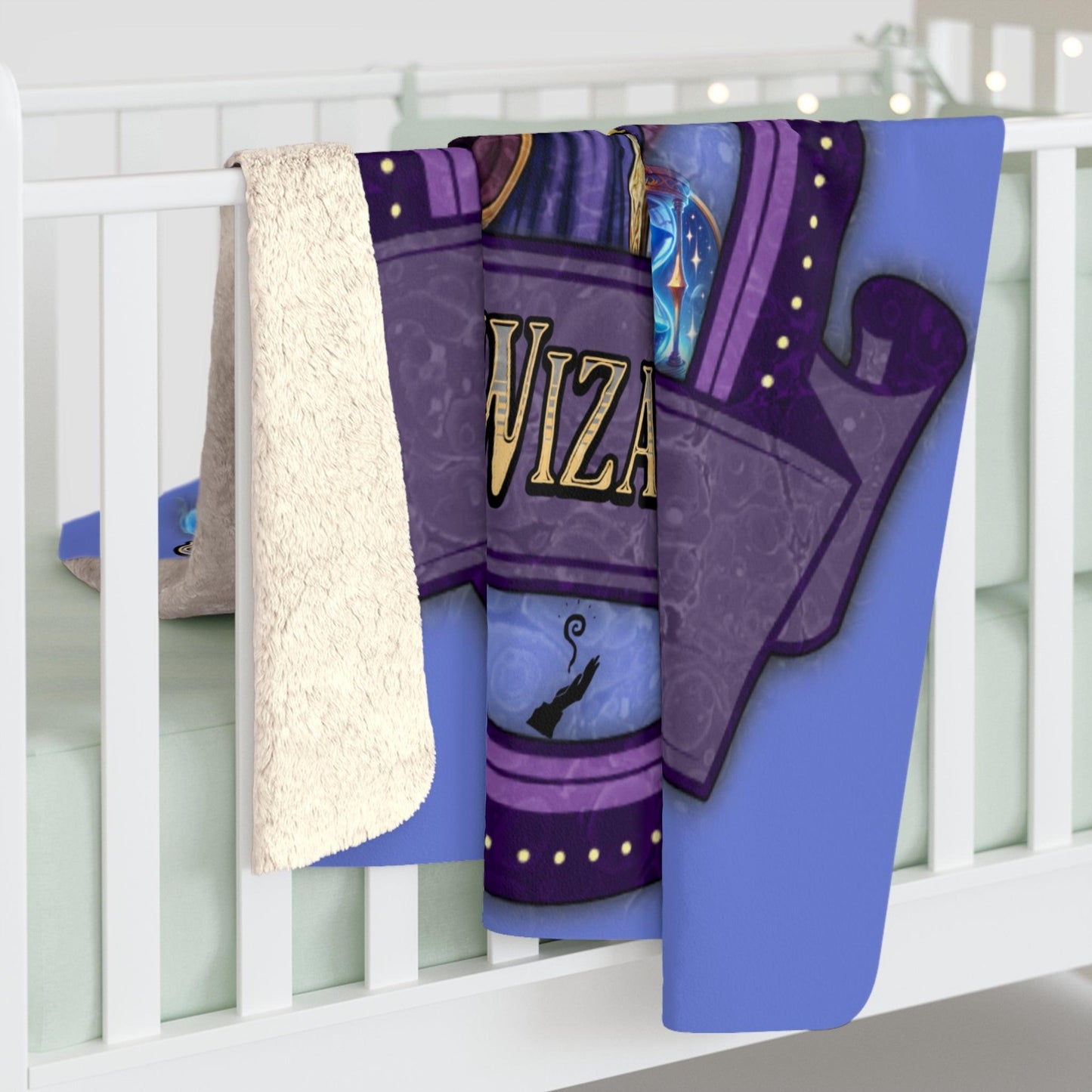 EYNA Emporium - "Stubbed My Toe and Died" Sherpa Fleece Blanket - Wizard