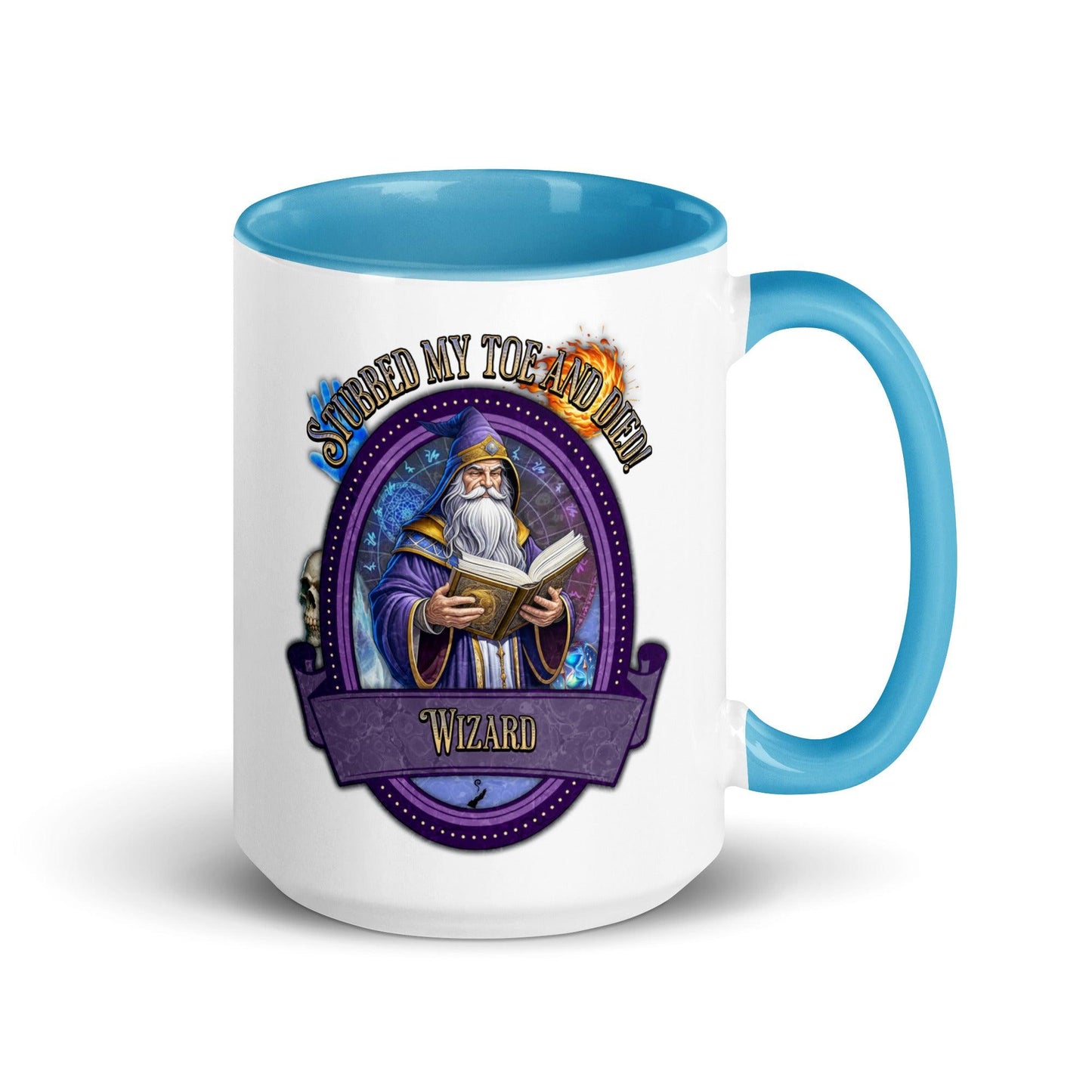 EYNA Emporium - "Stubbed my Toe and Died!" Wizard Two-Toned Color Mug