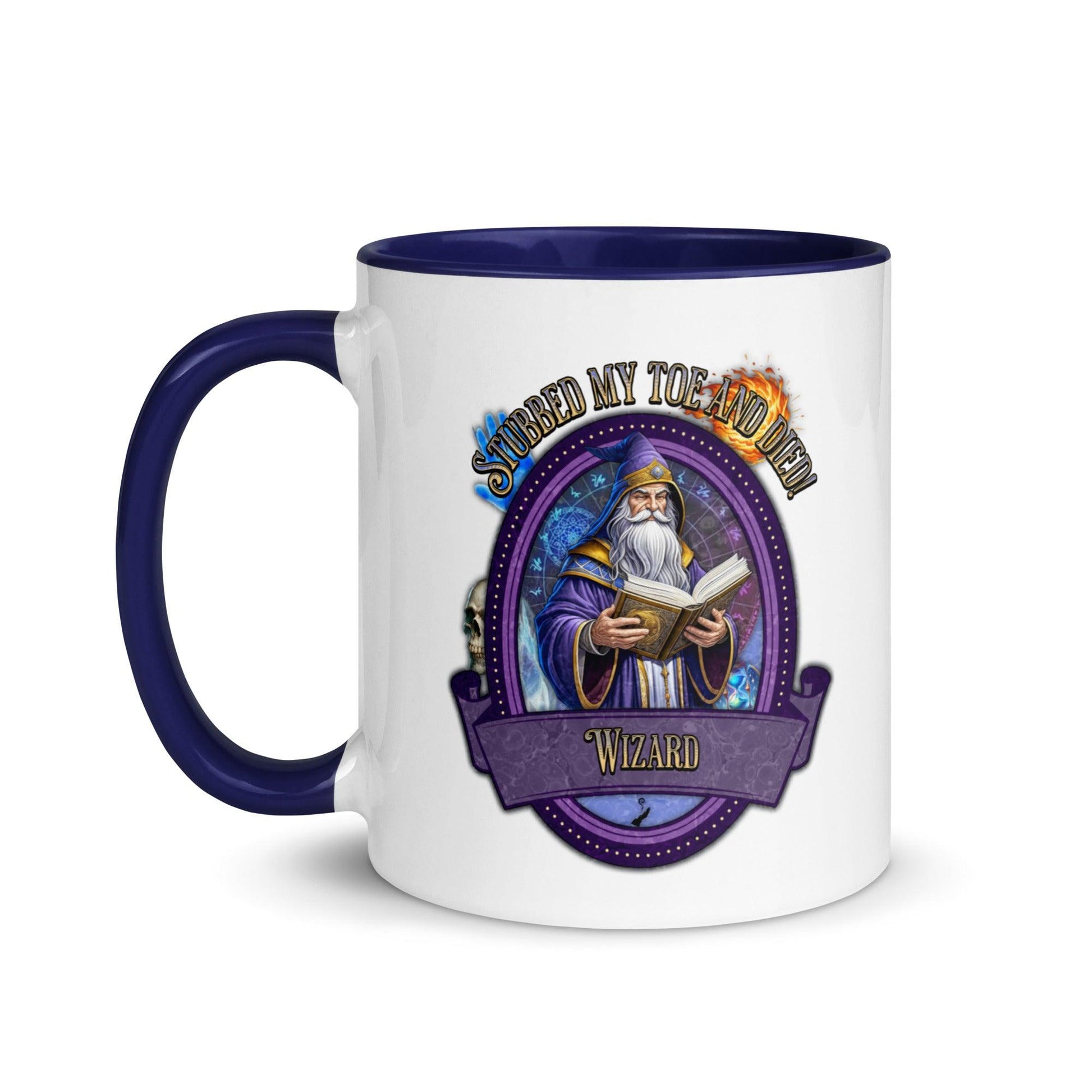 EYNA Emporium - "Stubbed my Toe and Died!" Wizard Two-Toned Color Mug