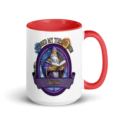 EYNA Emporium - "Stubbed my Toe and Died!" Wizard Two-Toned Color Mug