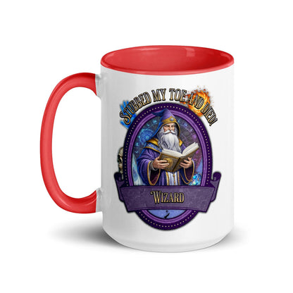 EYNA Emporium - "Stubbed my Toe and Died!" Wizard Two-Toned Color Mug