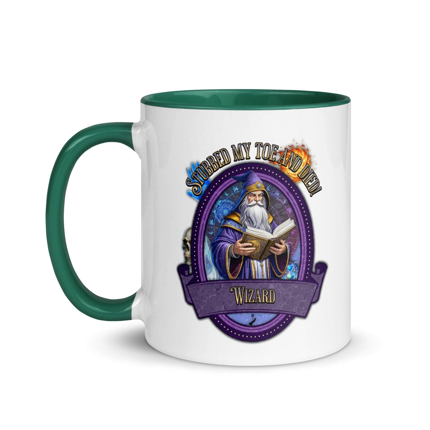 EYNA Emporium - "Stubbed my Toe and Died!" Wizard Two-Toned Color Mug