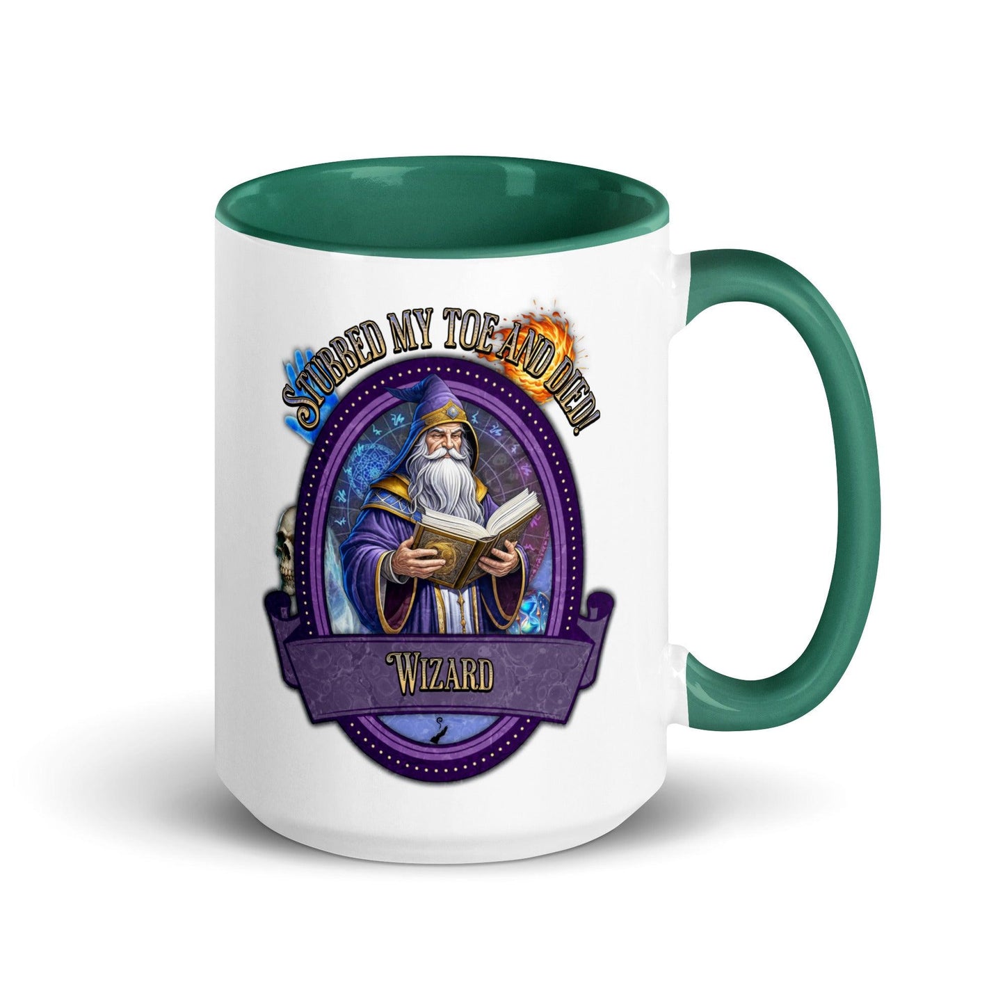 EYNA Emporium - "Stubbed my Toe and Died!" Wizard Two-Toned Color Mug