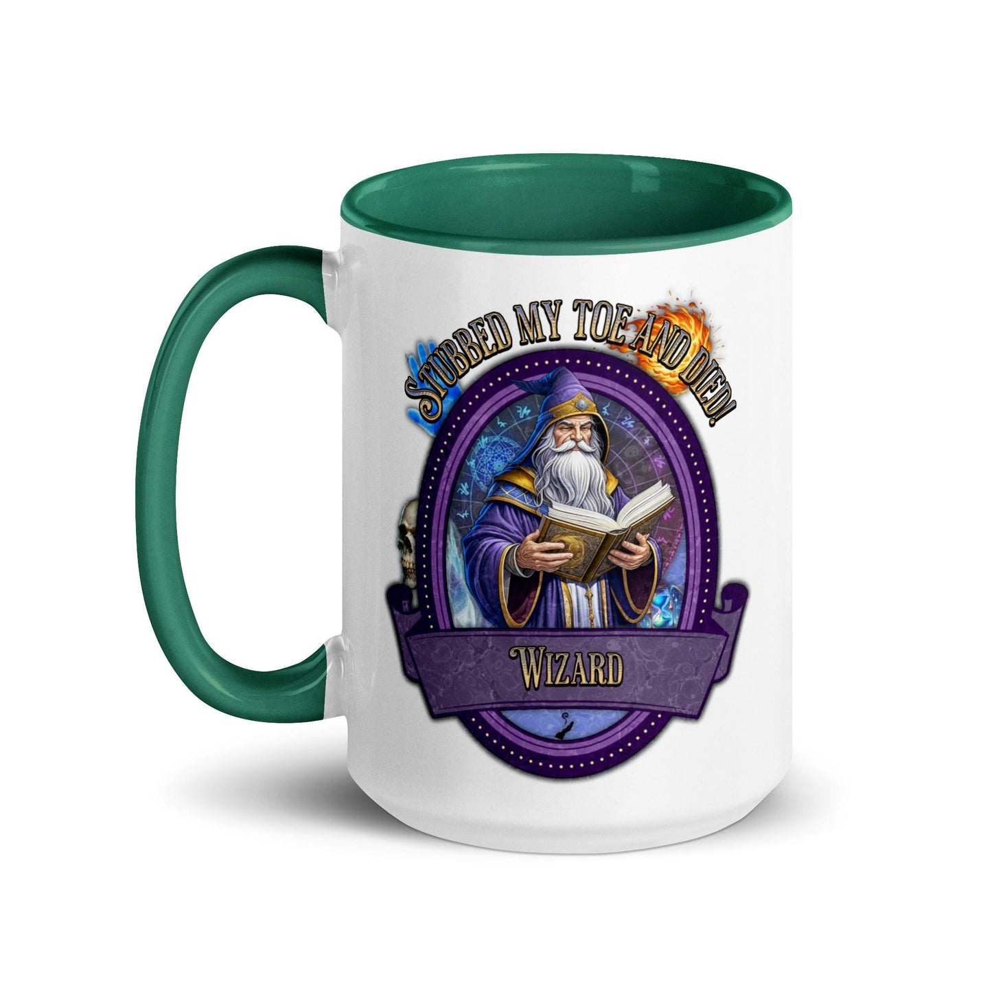 EYNA Emporium - "Stubbed my Toe and Died!" Wizard Two-Toned Color Mug