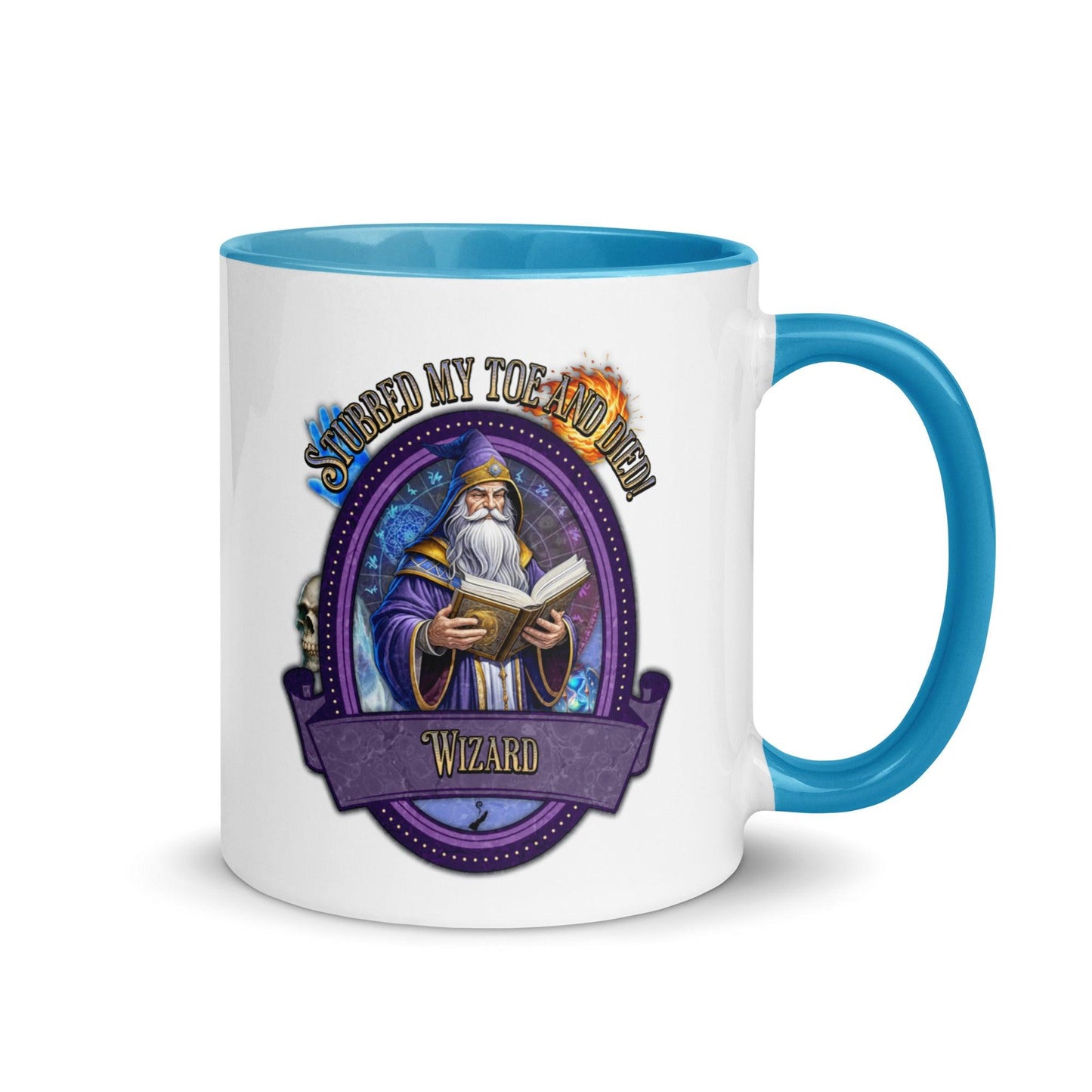 EYNA Emporium - "Stubbed my Toe and Died!" Wizard Two-Toned Color Mug