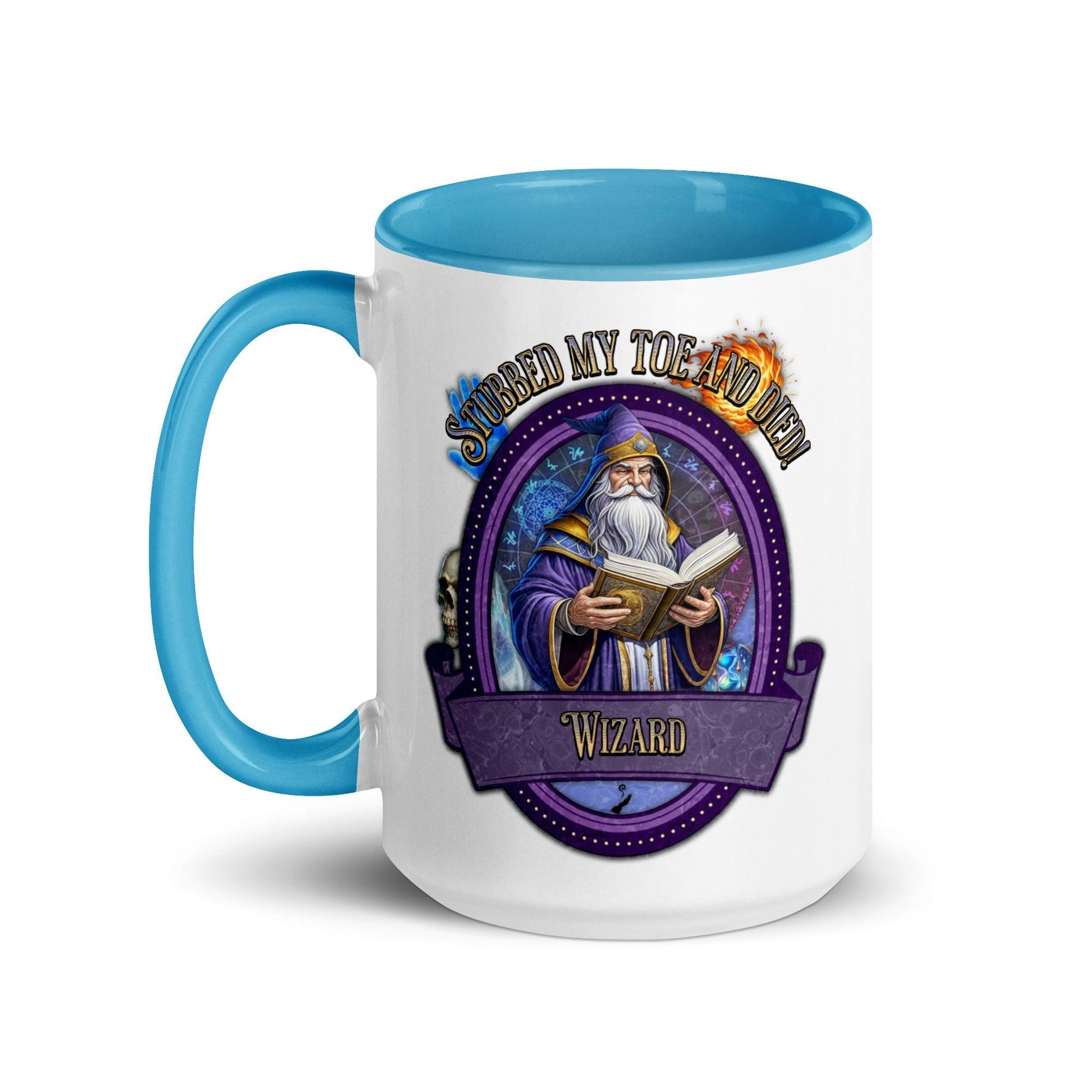 EYNA Emporium - "Stubbed my Toe and Died!" Wizard Two-Toned Color Mug