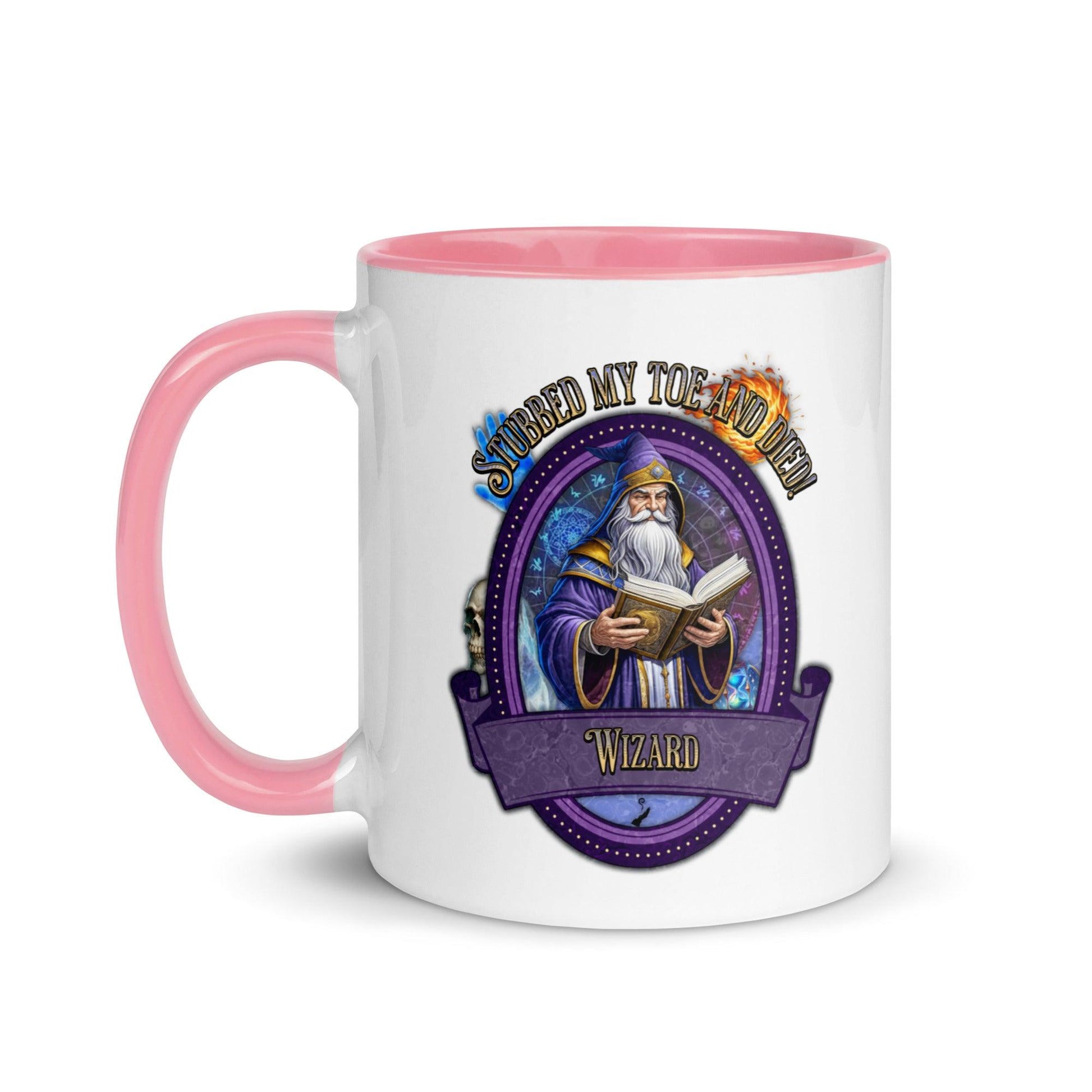 EYNA Emporium - "Stubbed my Toe and Died!" Wizard Two-Toned Color Mug