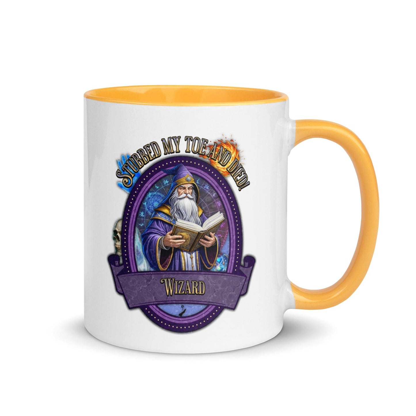 EYNA Emporium - "Stubbed my Toe and Died!" Wizard Two-Toned Color Mug