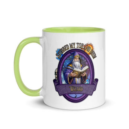 EYNA Emporium - "Stubbed my Toe and Died!" Wizard Two-Toned Color Mug