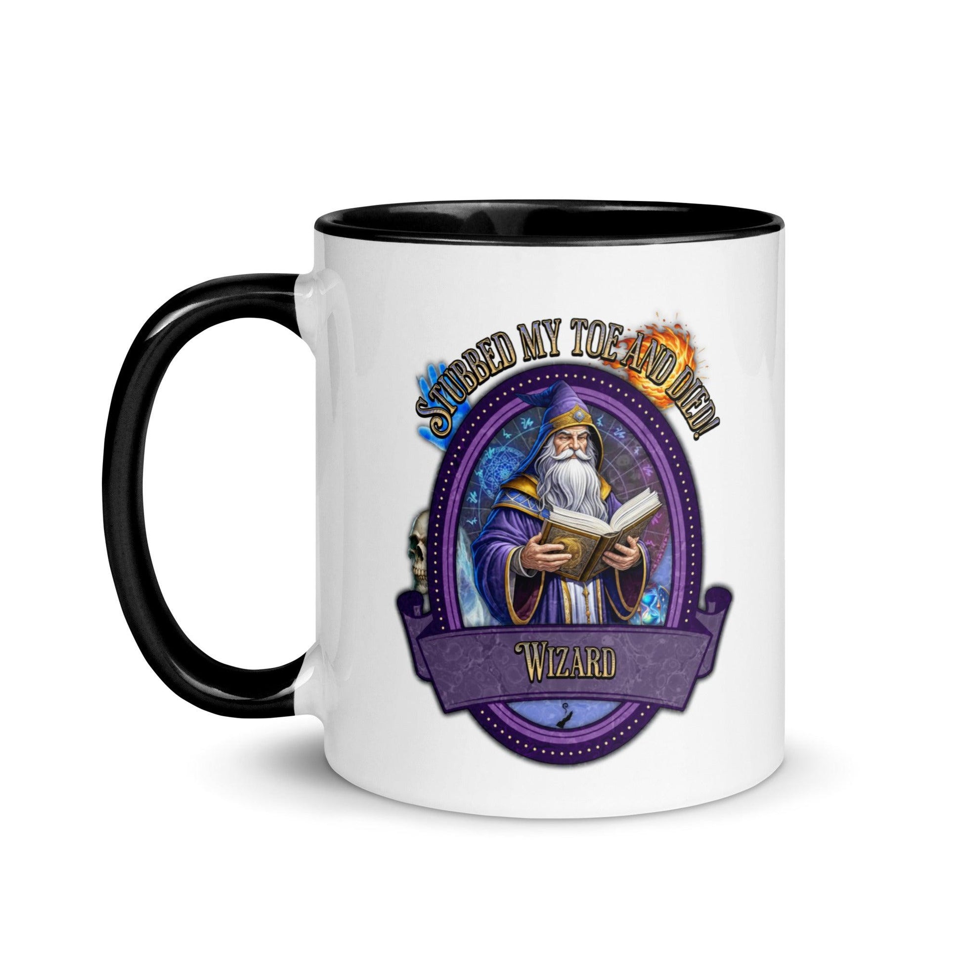 EYNA Emporium - "Stubbed my Toe and Died!" Wizard Two-Toned Color Mug