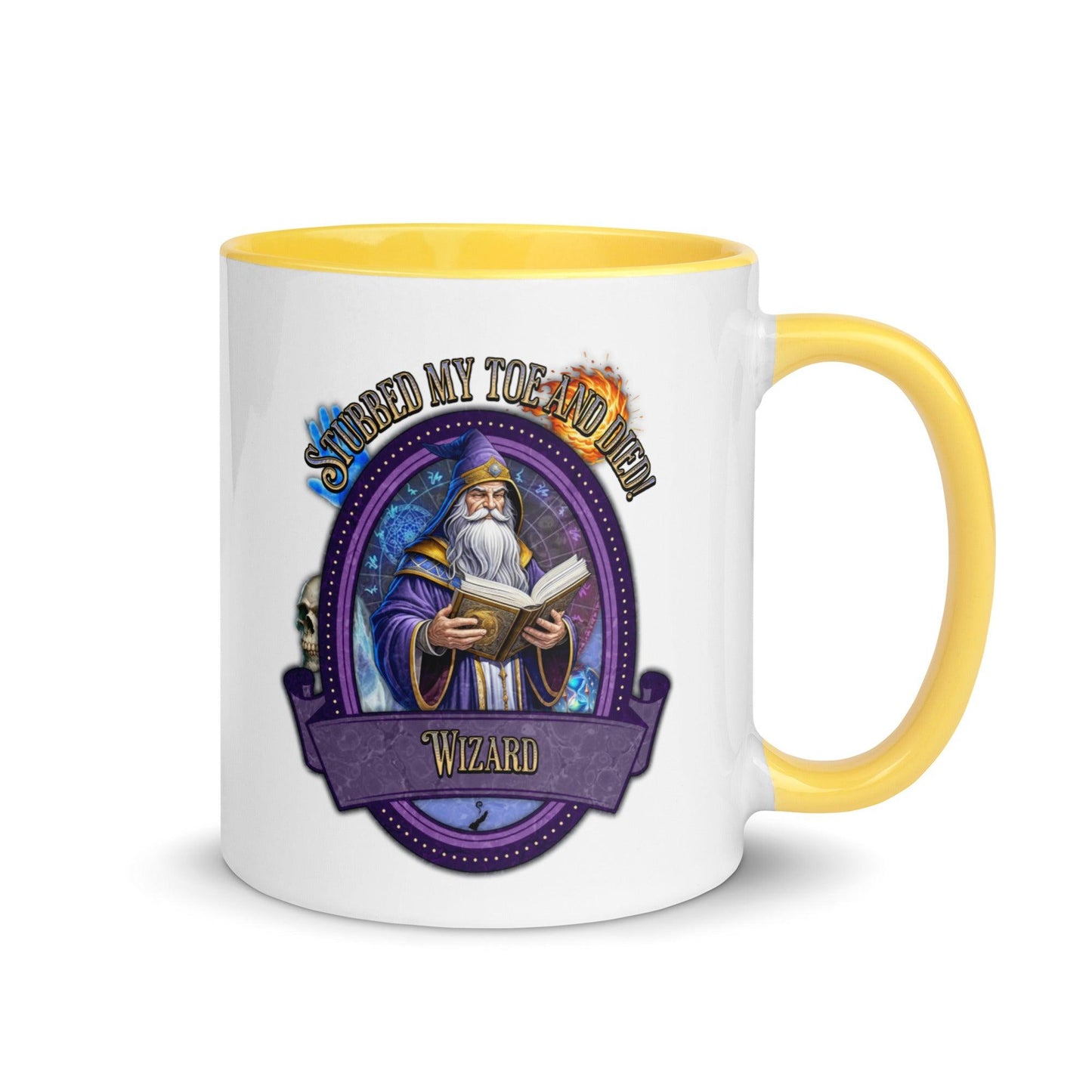 EYNA Emporium - "Stubbed my Toe and Died!" Wizard Two-Toned Color Mug