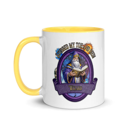 EYNA Emporium - "Stubbed my Toe and Died!" Wizard Two-Toned Color Mug