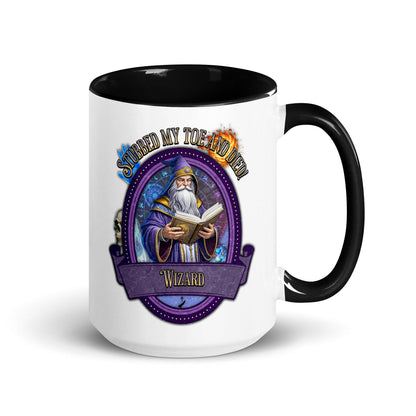 EYNA Emporium - "Stubbed my Toe and Died!" Wizard Two-Toned Color Mug