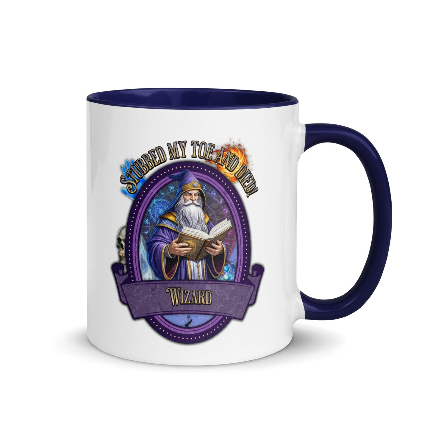 EYNA Emporium - "Stubbed my Toe and Died!" Wizard Two-Toned Color Mug