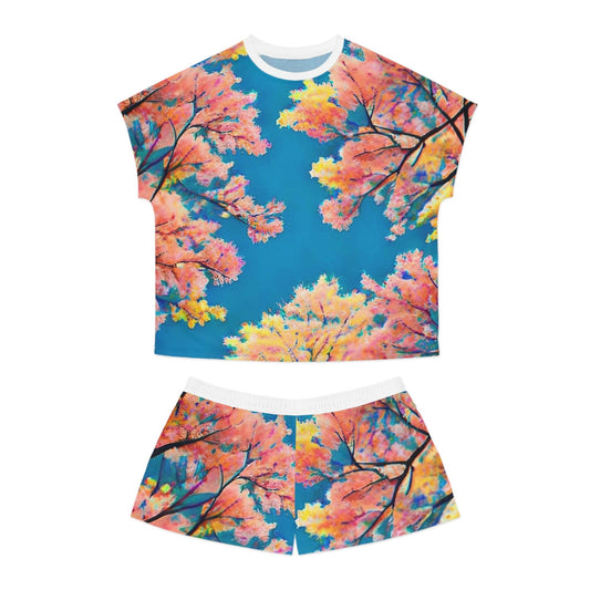 EYNA Emporium - "Summer Stroll" Women's Short Pajama Set