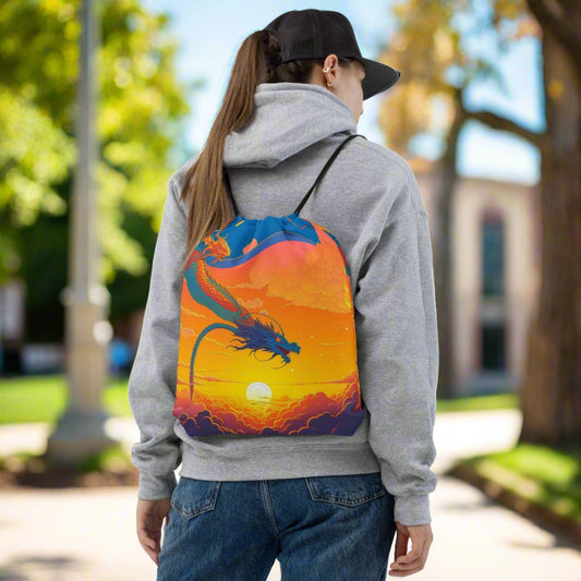 EYNA Emporium - "Sunset Dragon" Drawstring bag