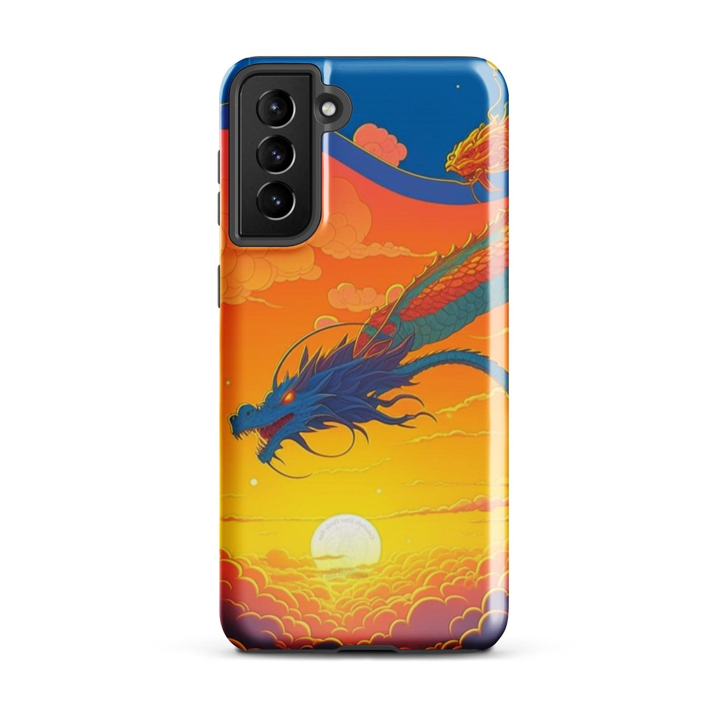 EYNA Emporium - "Sunset Dragon" Tough Case for Samsung® Phones - Dual Layer Protection