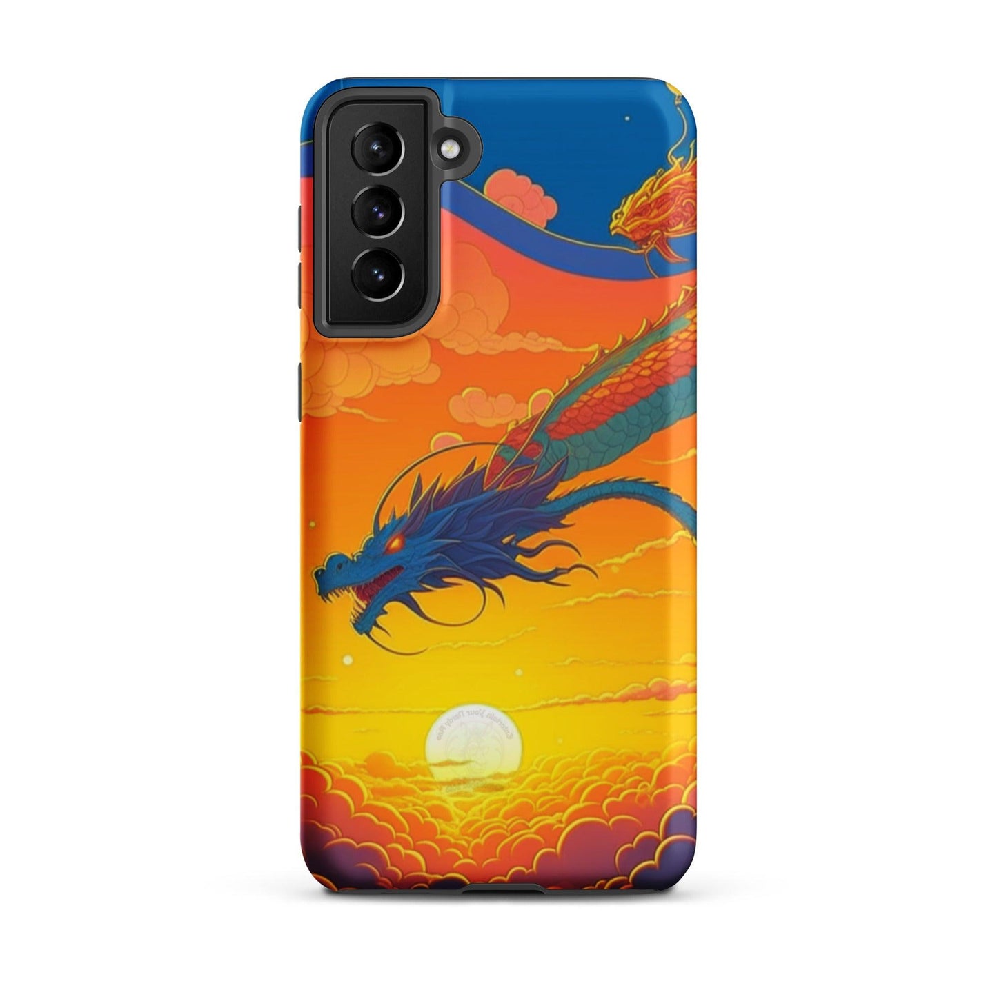 EYNA Emporium - "Sunset Dragon" Tough Case for Samsung® Phones - Dual Layer Protection