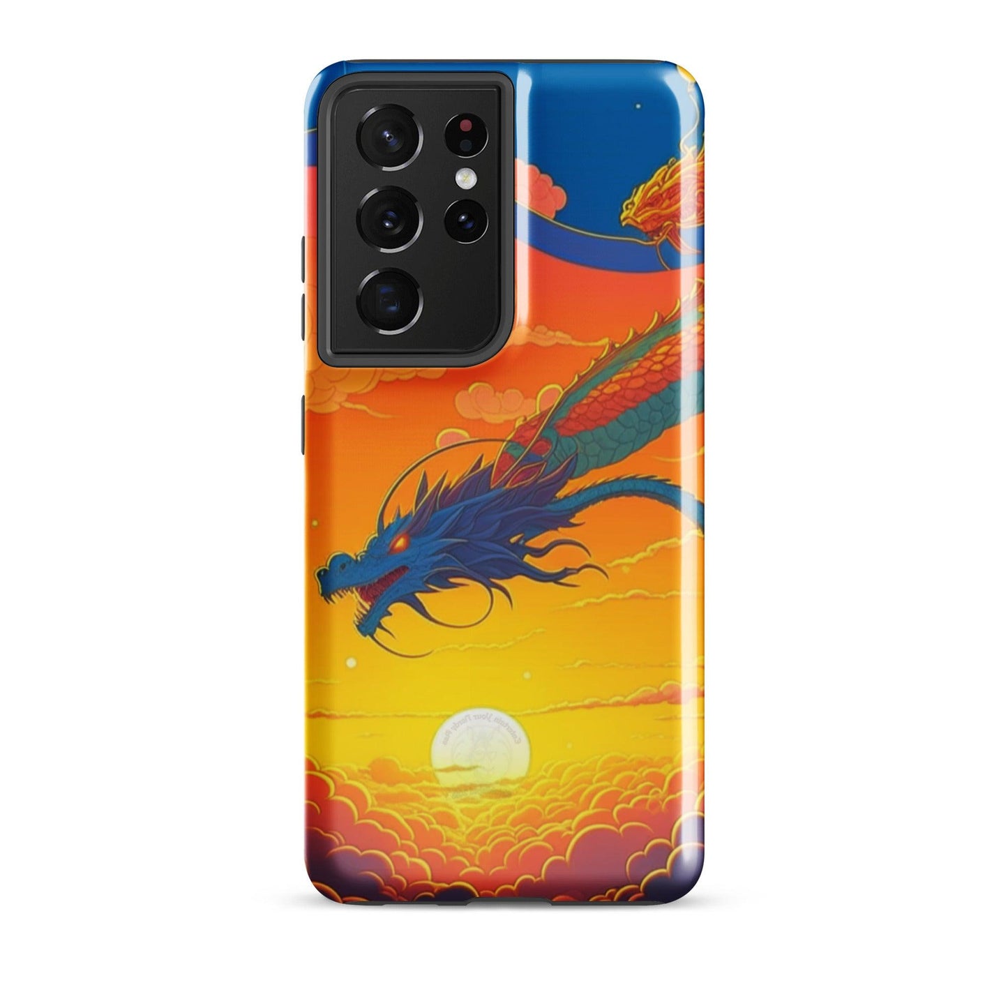 EYNA Emporium - "Sunset Dragon" Tough Case for Samsung® Phones - Dual Layer Protection